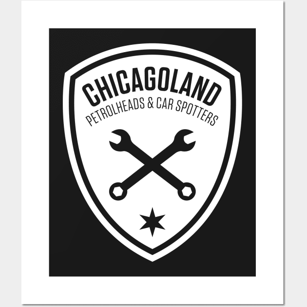 Chicagoland Petrolheads & Car Spotters - White Wall Art by DeluxeGraphicSupply